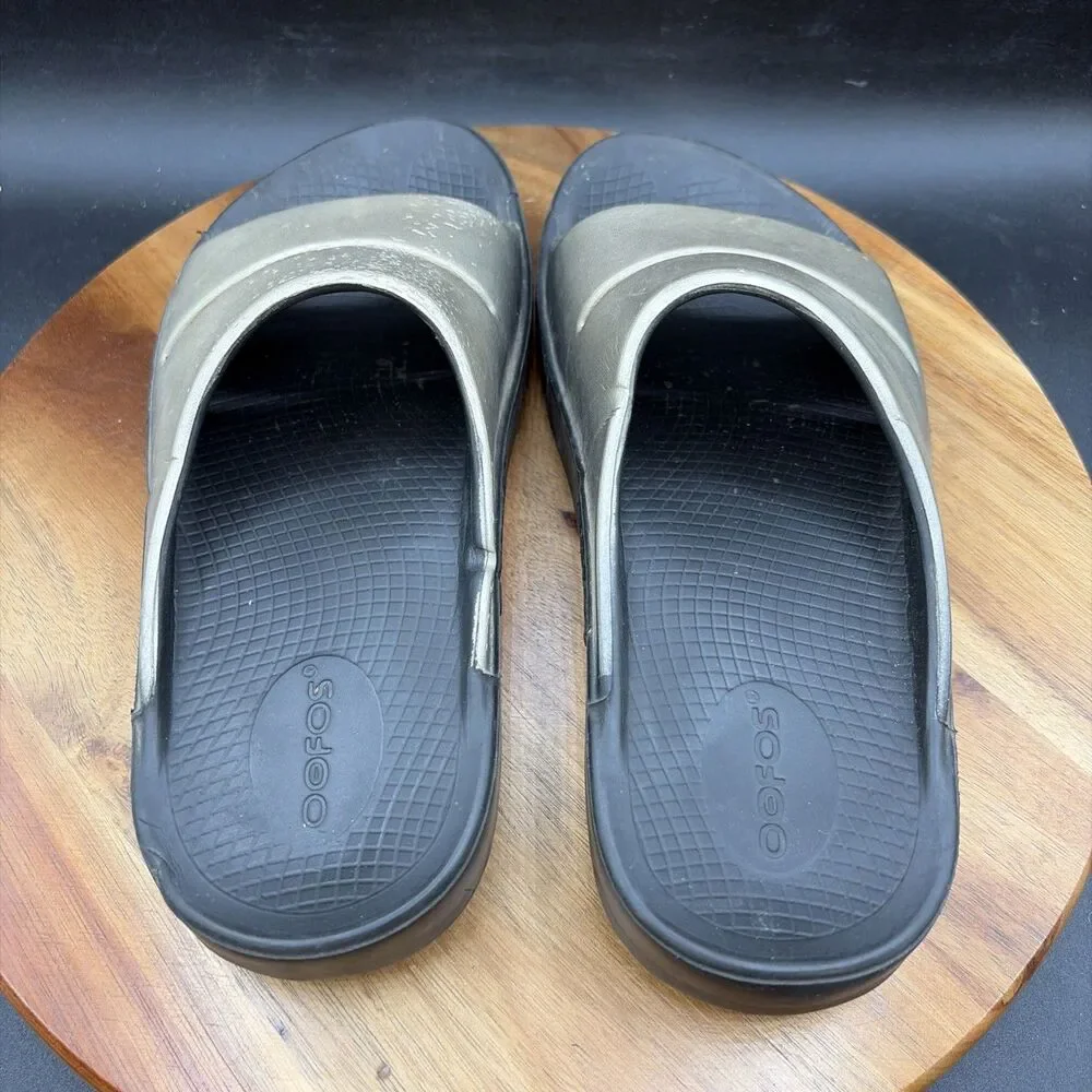 OOFOS OOahh Luxe Slide Womens Size 8 Sandals Recovery Slip On Shoes